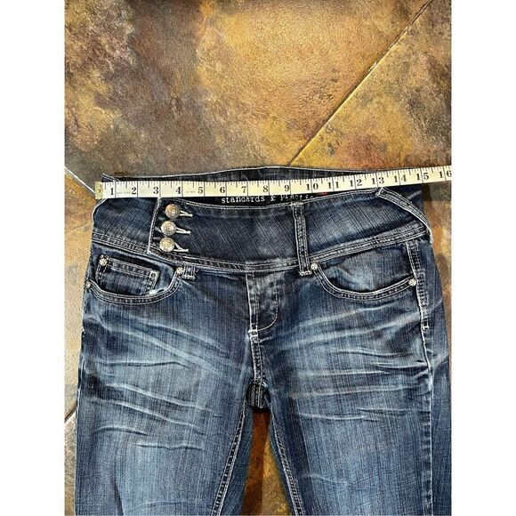 Standards & Practices 3 Button Close Boot Cut Size 27 Jeans - Picture 3 of 16